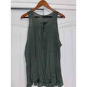 Olive green tank styled shirt